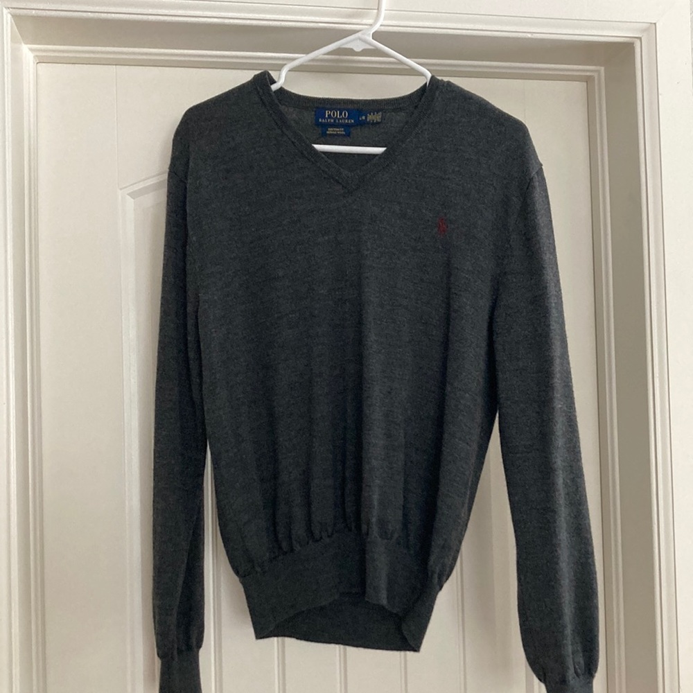 Mens Polo Merino Wool sweater